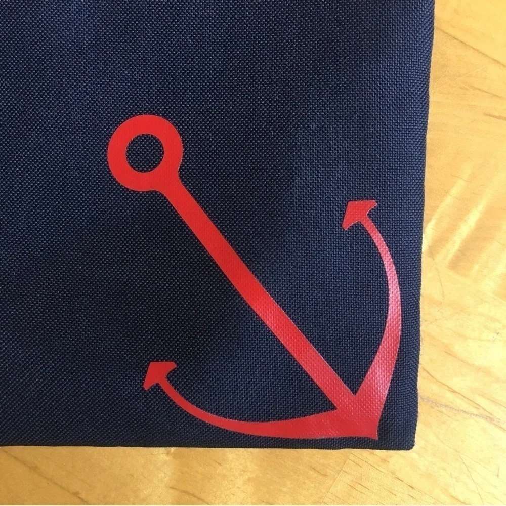 Tommy Hilfiger Anchor Travel, Make-Up Pouch, Navy Blue, Red